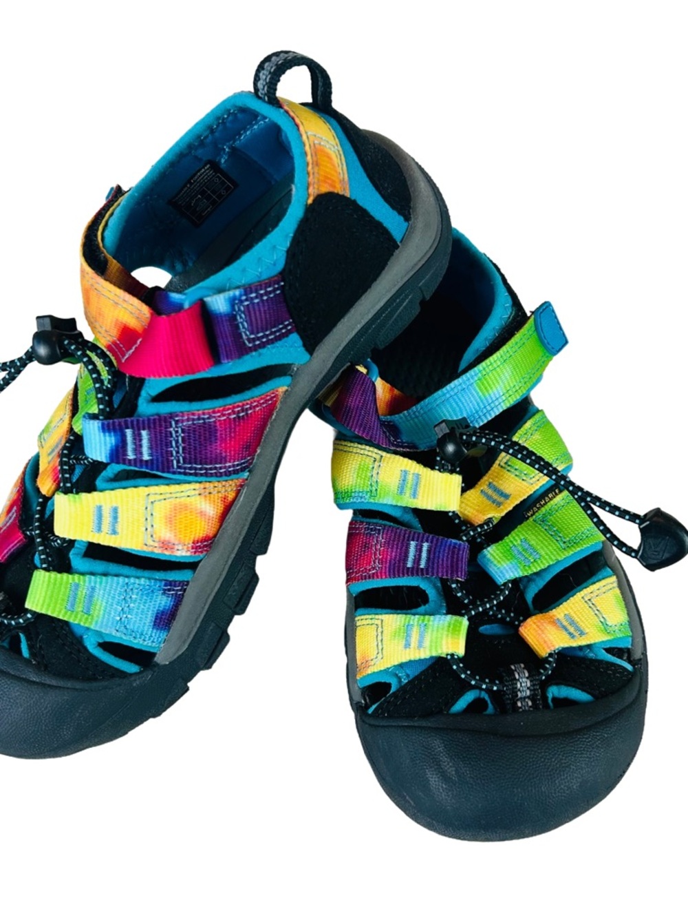 Keen Rainbow Tie Dye Kids Sandals Size 2 Closed Toe Sport Shoes